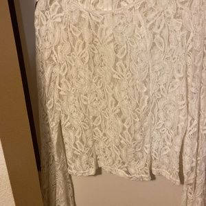 Lace top long sleeves